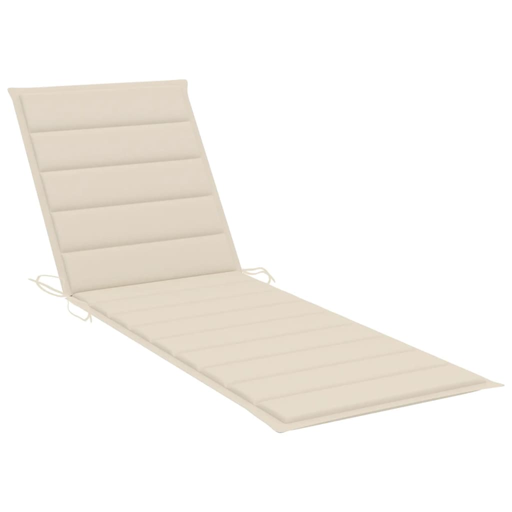 Sun Lounger Grey Solid Acacia Wood Large Height-Adjustable
