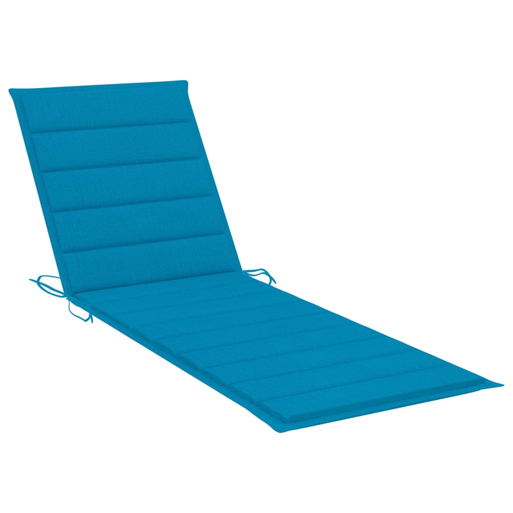 Sunlounger Grey Solid acacia wood 78.7 in length
