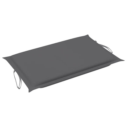 Sunlounger Anthracite Solid acacia wood; 100% polyester cushion