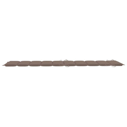 Sunlounger Taupe Solid acacia wood Standard Foldable Sunlounger