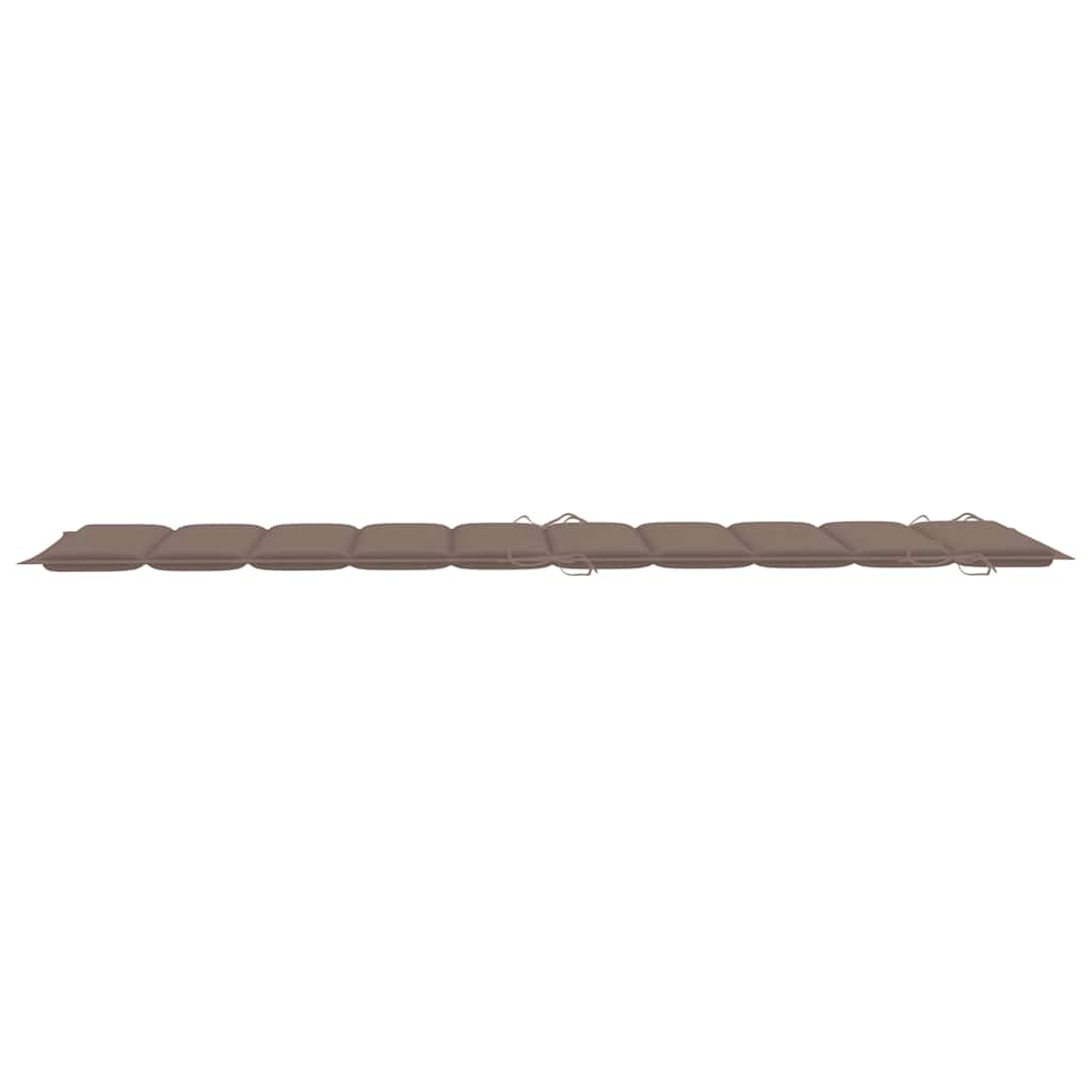Sunlounger Taupe Solid acacia wood Standard Foldable Sunlounger