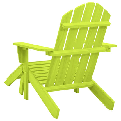 Garden Chair Green Solid fir wood Detachable Garden Chair Other