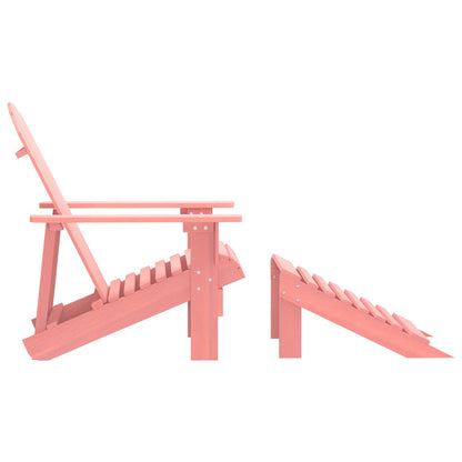 Garden Chair Pink Solid fir wood Standard Detachable