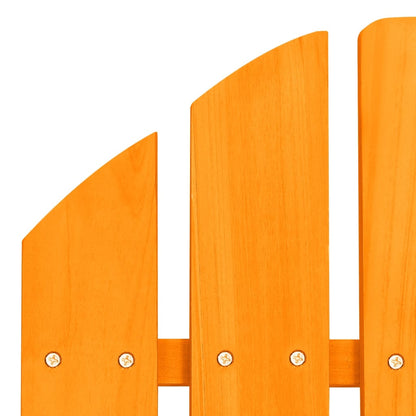 Garden Chair Orange Solid fir wood Standard Detachable