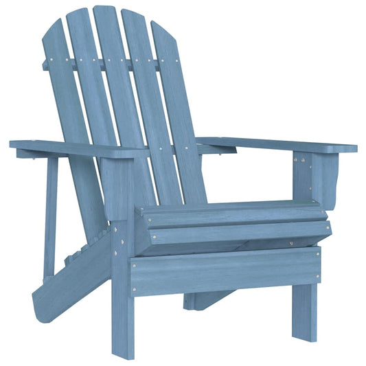 Garden Chair Blue Solid fir wood Medium Ergonomic