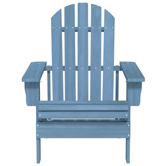 Garden Chair Blue Solid fir wood Medium Ergonomic
