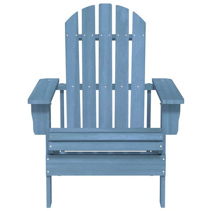 Garden Chair Blue Solid fir wood Medium Ergonomic