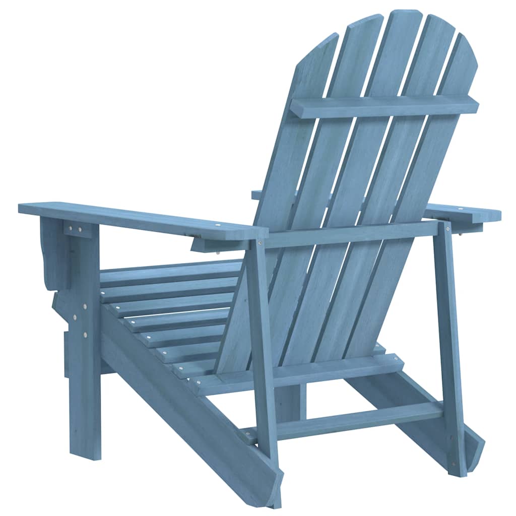 Garden Chair Blue Solid fir wood Medium Ergonomic