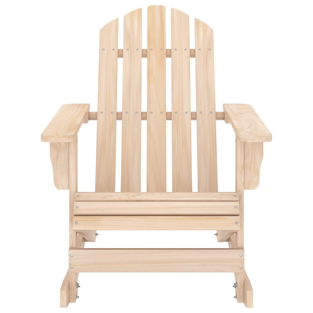 Garden Rocking Chair Brown Solid Fir Wood Medium