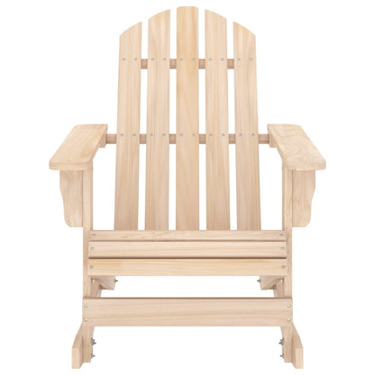 Garden Rocking Chair Brown Solid Fir Wood Medium