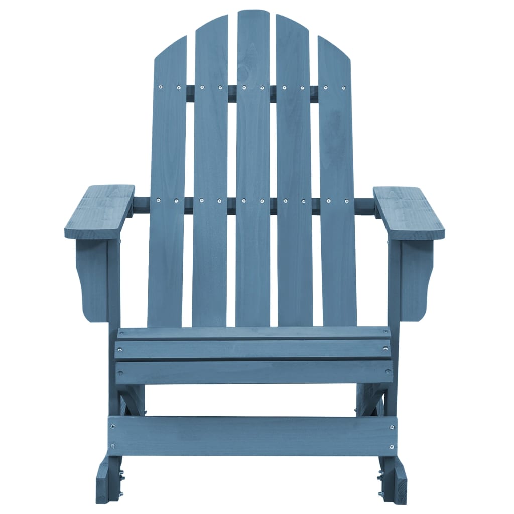 Garden Rocking Chair Blue Solid fir wood Regular