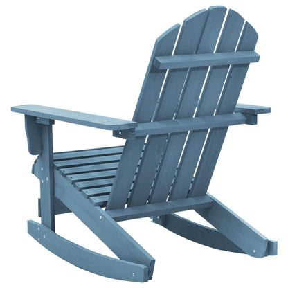 Garden Rocking Chair Blue Solid fir wood Regular