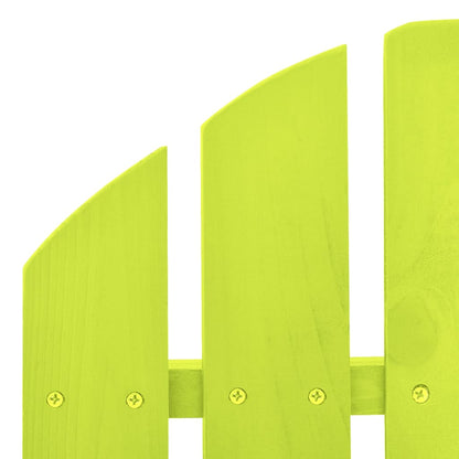 Garden Rocking Chair Green Solid fir wood Standard