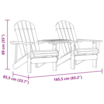 Garden Chair Natural Wood Solid fir wood Standard Ergonomic