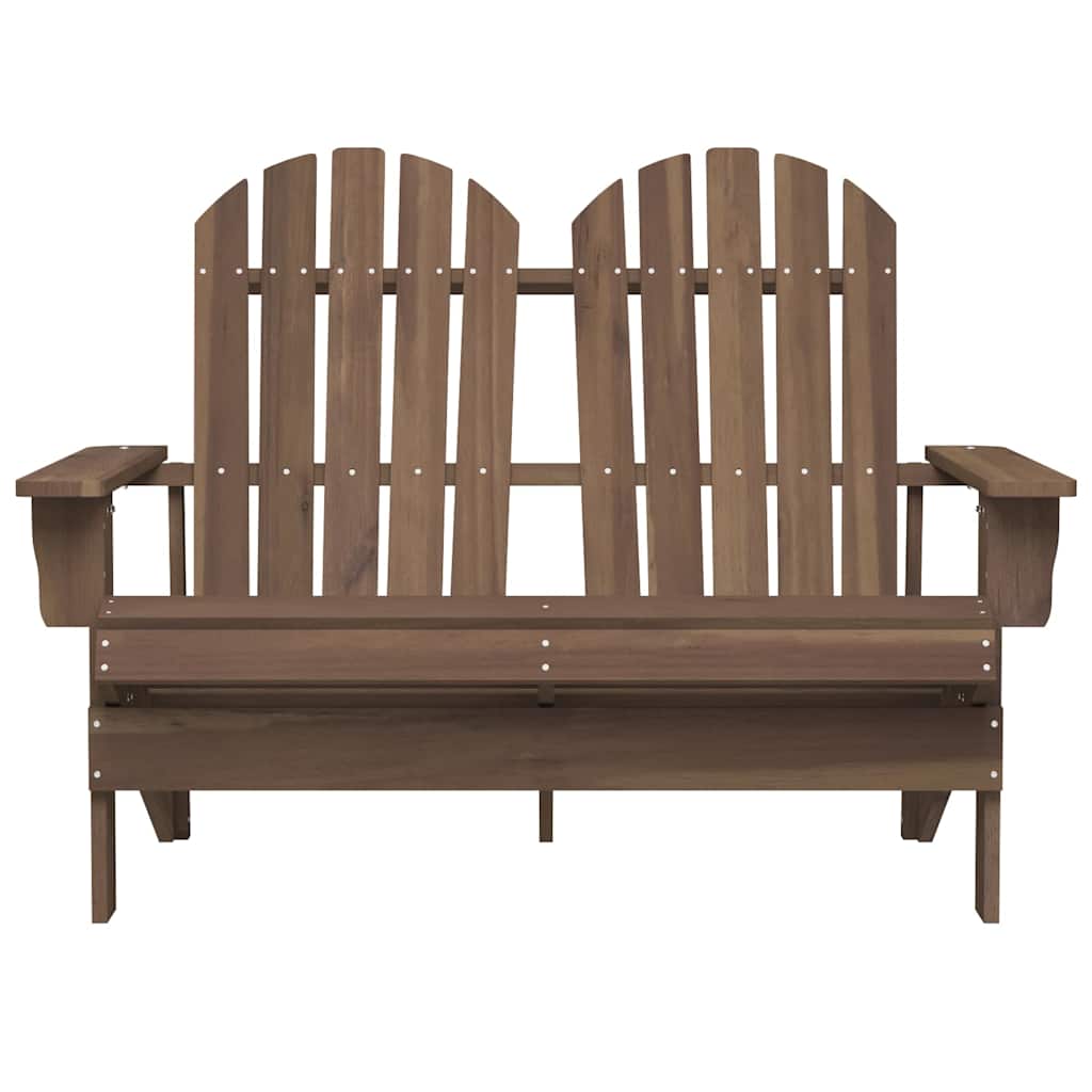 Garden Chair Brown Solid Fir Wood Standard Ergonomic
