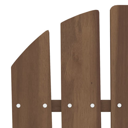 Garden Chair Brown Solid Fir Wood Standard Ergonomic