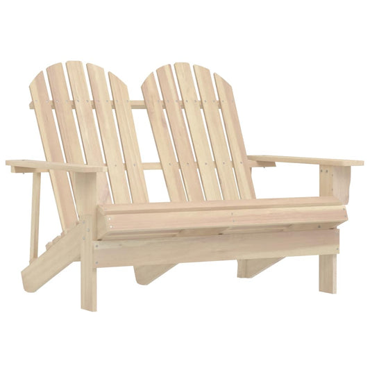 Garden Chair Natural Wood Solid Fir Wood Standard Ergonomic