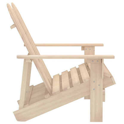 Garden Chair Natural Wood Solid Fir Wood Standard Ergonomic