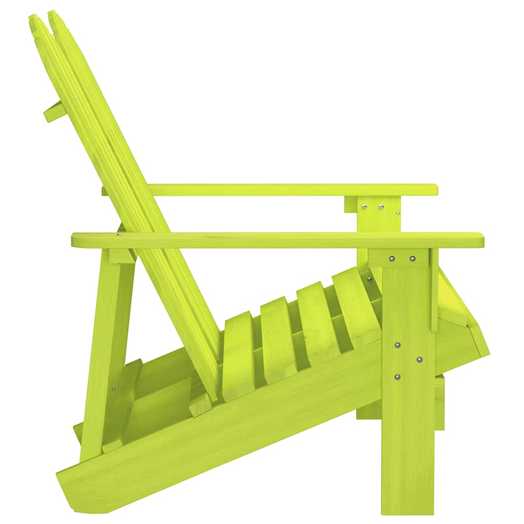 Garden Chair Green Solid fir wood 2-Seater Durable