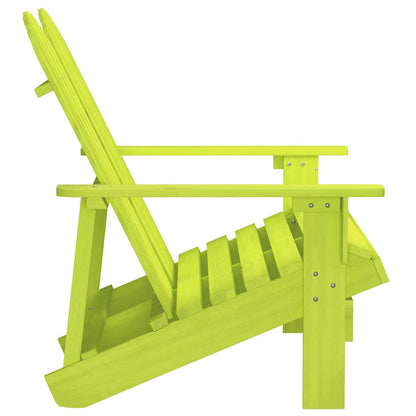 Garden Chair Green Solid fir wood 2-Seater Durable