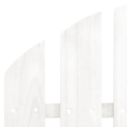 Garden Chair White Fir Wood 2-seater Ergonomic Adirondack Chair