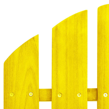 Garden Chair Yellow Solid fir wood 2-seater, Standard size