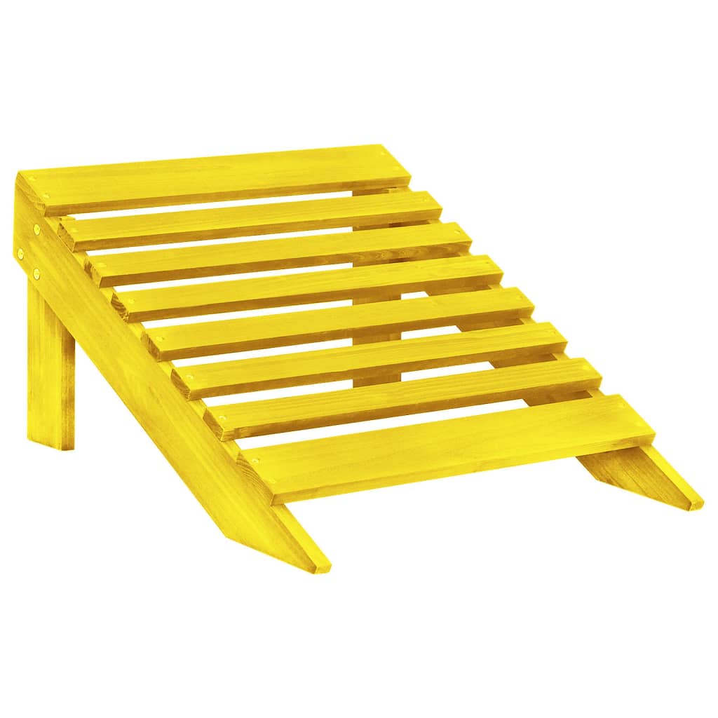 Garden Chair Yellow Solid fir wood 2-seater, Standard size