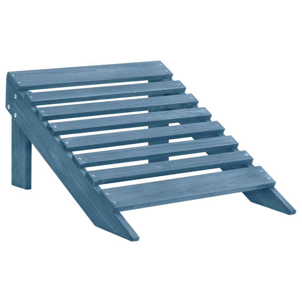 Garden Chair Blue Solid fir wood Large Detachable