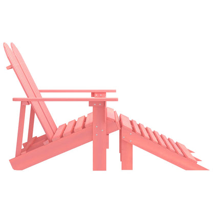 Garden Chair Pink Solid fir wood Large Detachable
