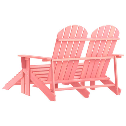 Garden Chair Pink Solid fir wood Large Detachable