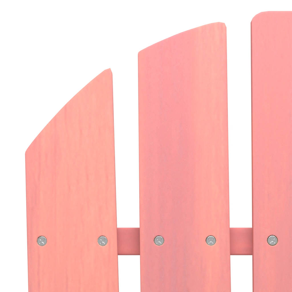 Garden Chair Pink Solid fir wood Large Detachable