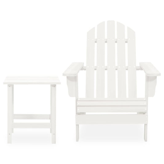 Garden Chair White Solid fir wood Standard Ergonomic