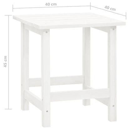 Garden Chair White Solid fir wood Standard Ergonomic