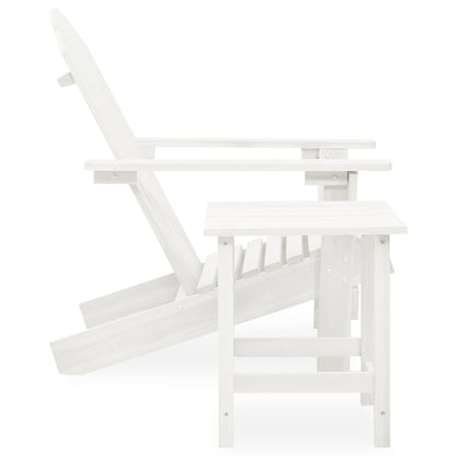 Garden Chair White Solid fir wood Standard Ergonomic