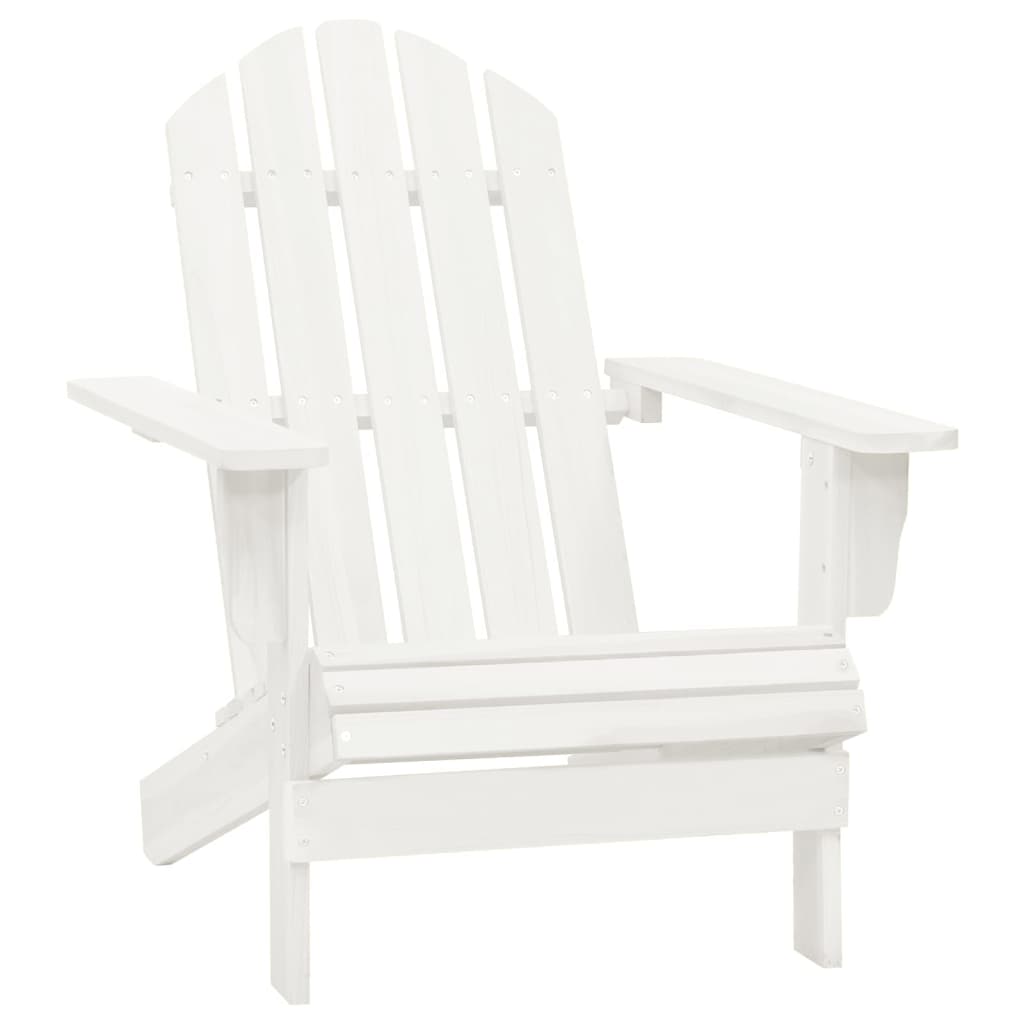 Garden Chair White Solid fir wood Standard Ergonomic