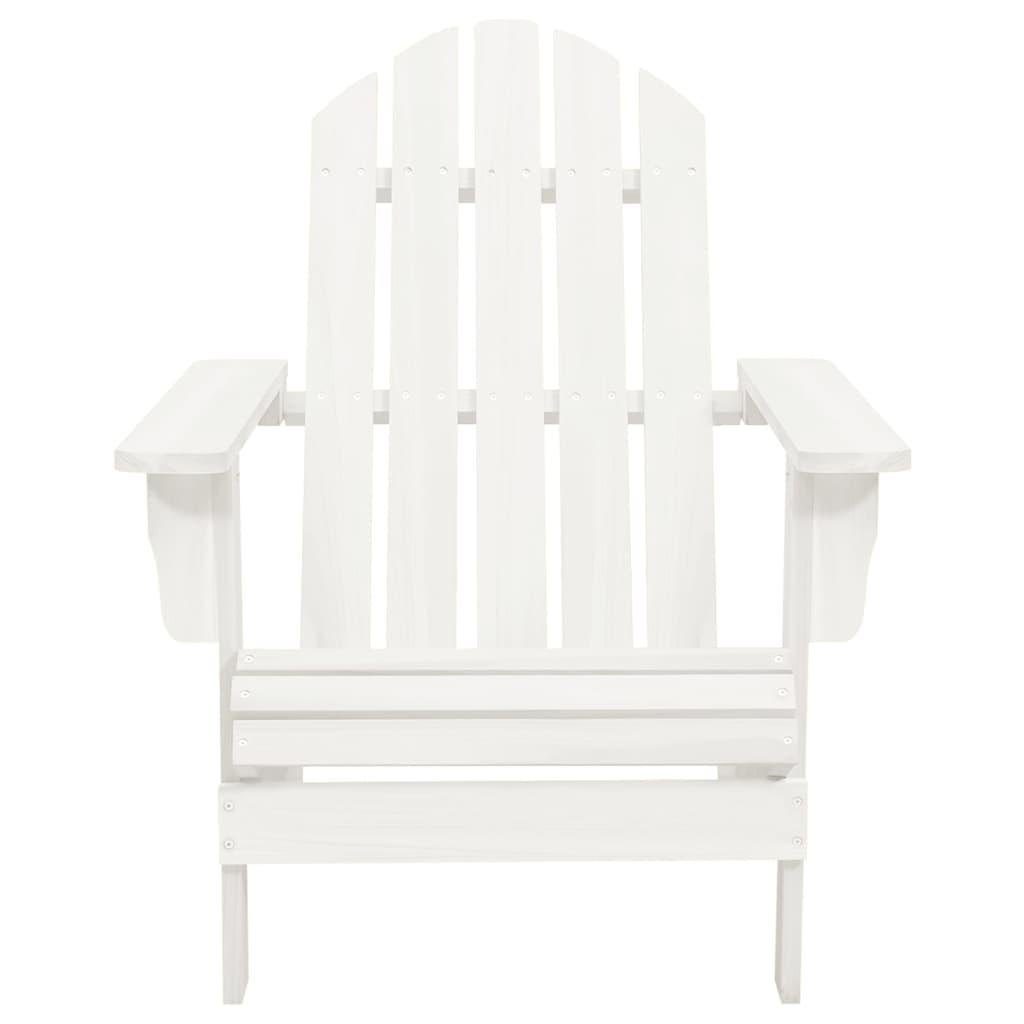 Garden Chair White Solid fir wood Standard Ergonomic