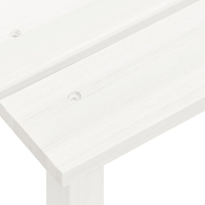 Garden Chair White Solid fir wood Standard Ergonomic