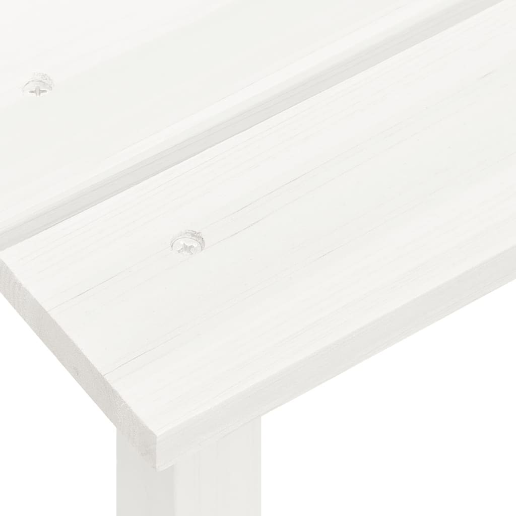 Garden Chair White Solid fir wood Standard Ergonomic