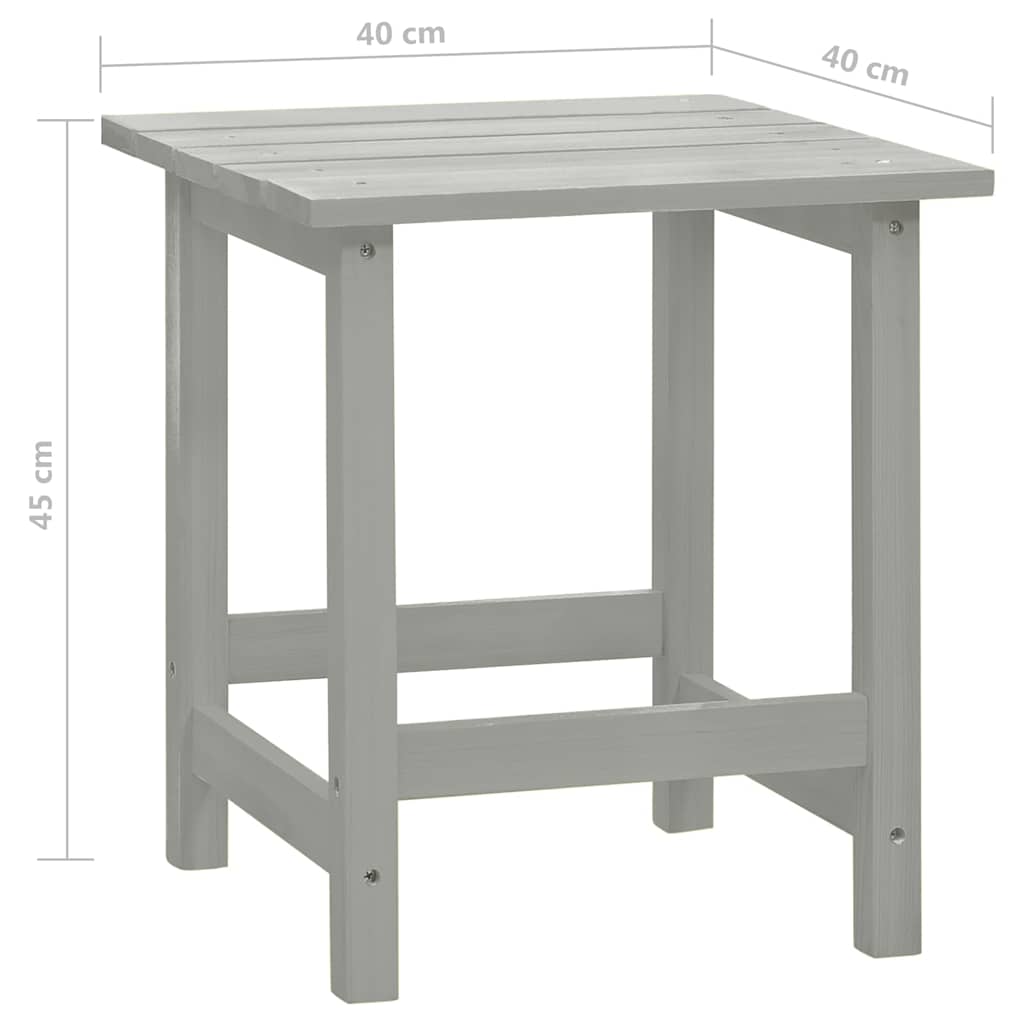 Garden Chair Grey Solid fir wood Large Ergonomic Garden Chair