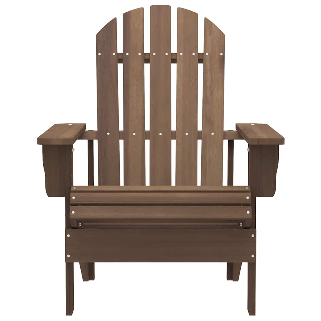 Garden Chair Brown Solid Fir Wood 27.4 x 34.1 x 35.2 in Ergonomic