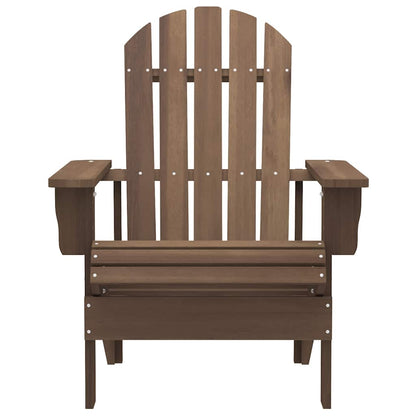 Garden Chair Brown Solid Fir Wood 27.4 x 34.1 x 35.2 in Ergonomic