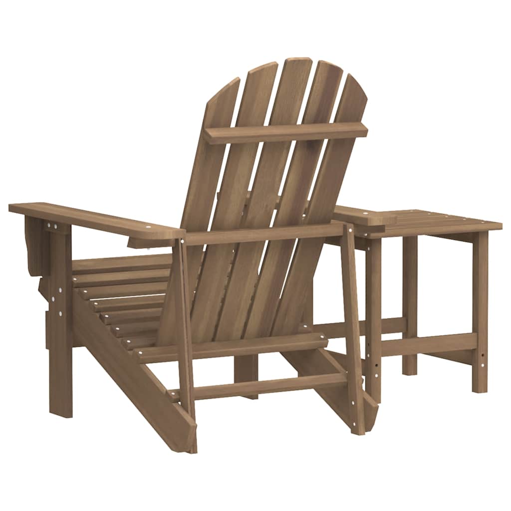 Garden Chair Brown Solid Fir Wood 27.4 x 34.1 x 35.2 in Ergonomic