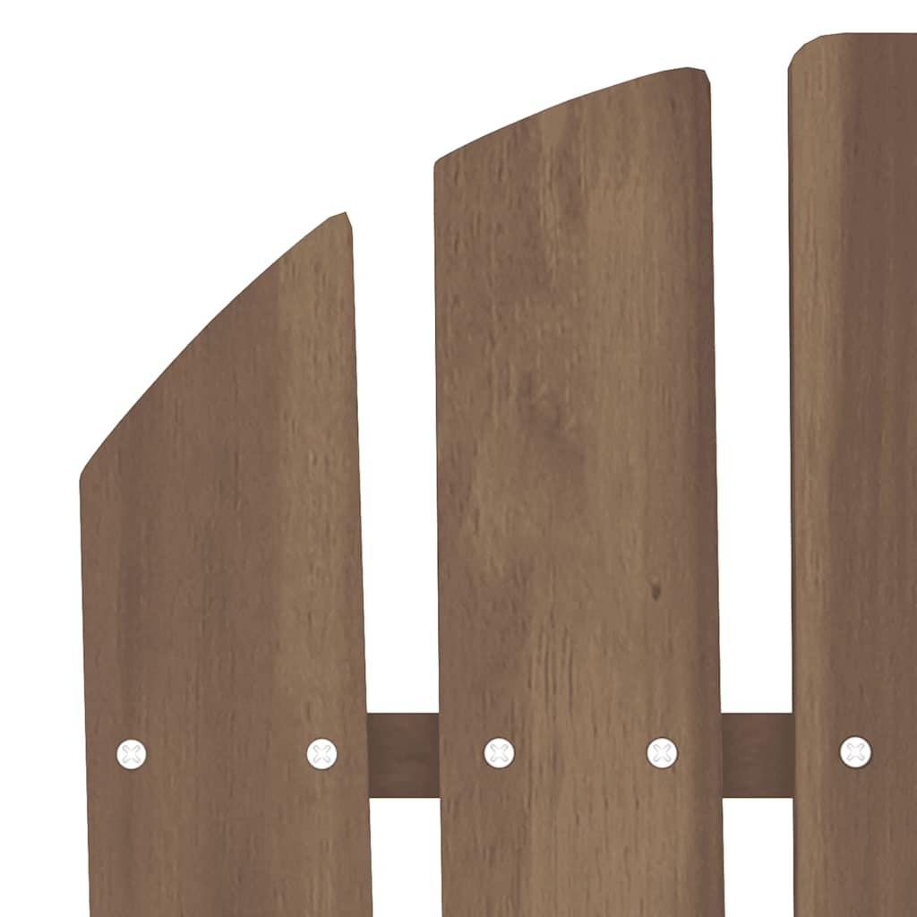 Garden Chair Brown Solid Fir Wood 27.4 x 34.1 x 35.2 in Ergonomic