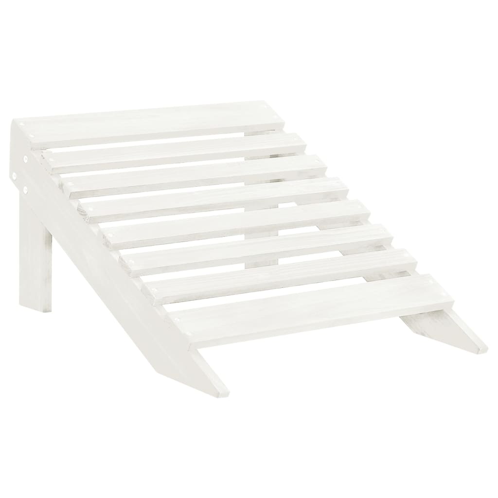 Garden Chair White Solid fir wood Large Detachable Garden Chair