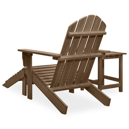 Garden Chair Brown Solid fir wood Large Detachable