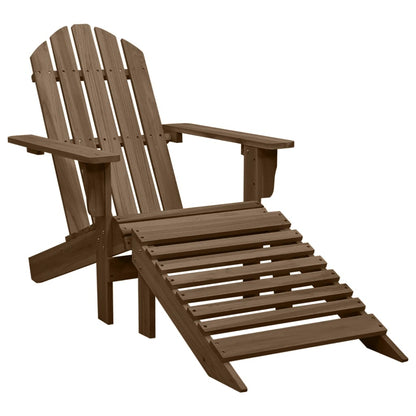 Garden Chair Brown Solid fir wood Large Detachable