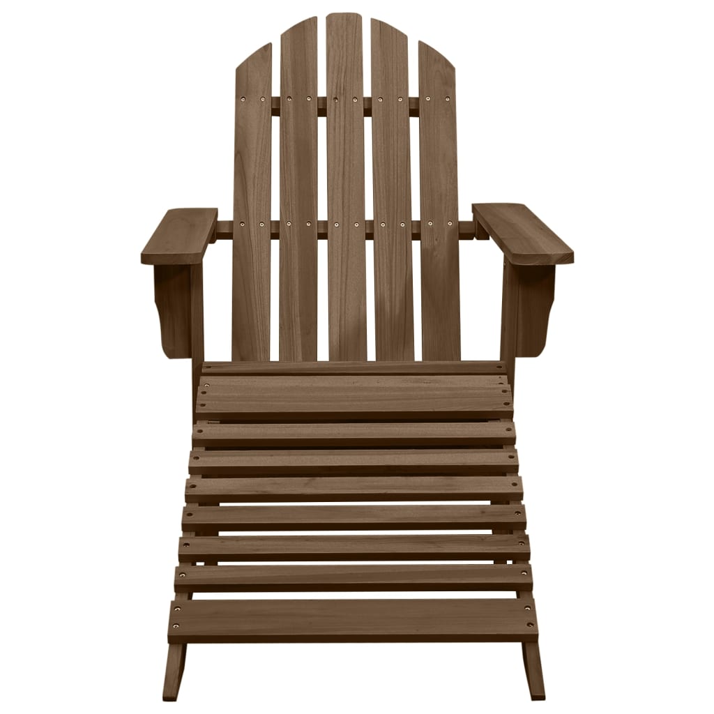 Garden Chair Brown Solid fir wood Large Detachable
