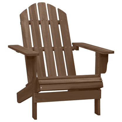 Garden Chair Brown Solid fir wood Large Detachable