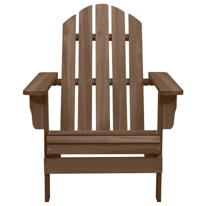Garden Chair Brown Solid fir wood Large Detachable