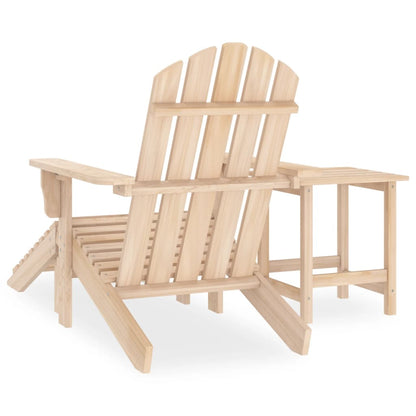 Garden Chair Natural Wood Solid fir wood Standard Detachable